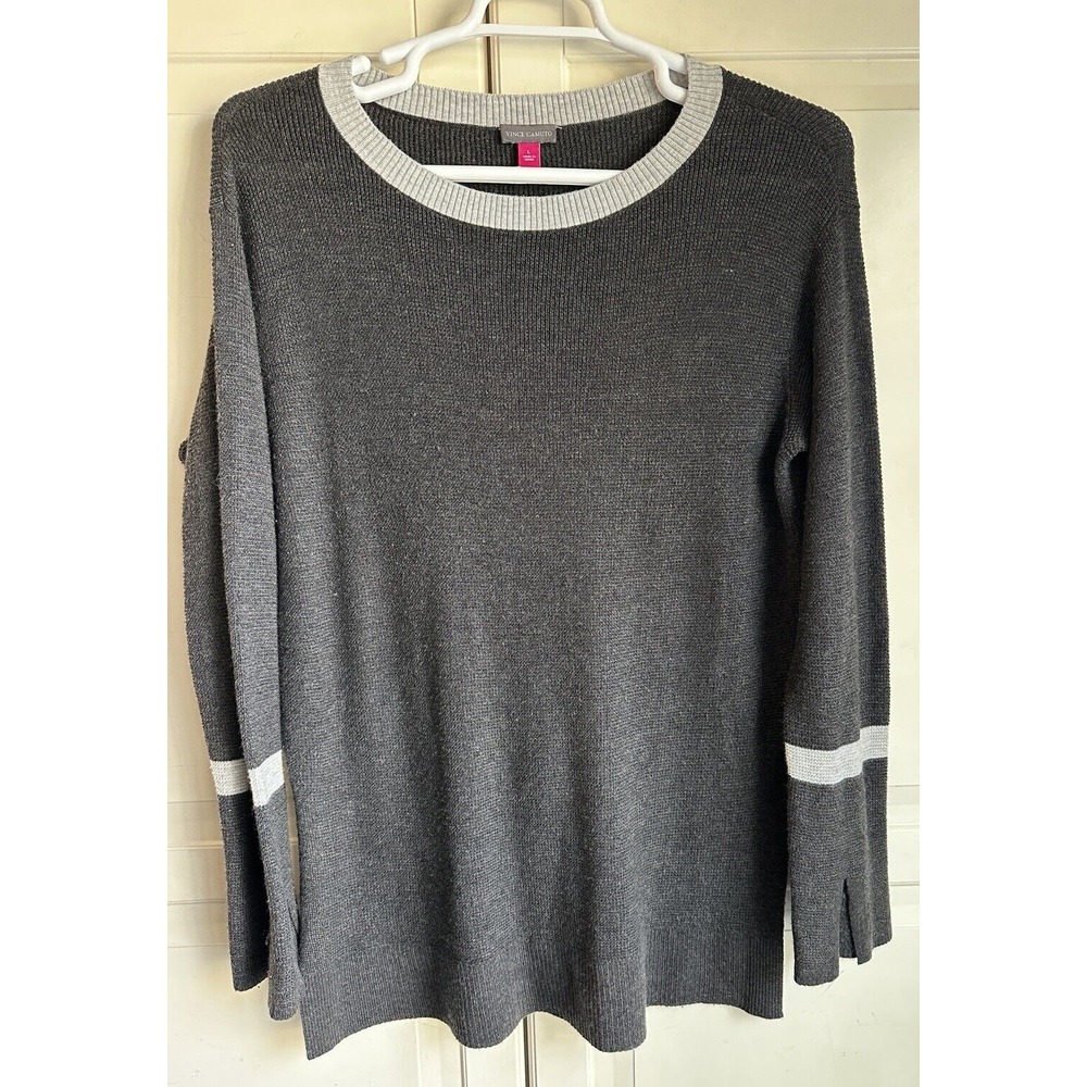 Vince Camuto Sweater Gray Long Sleeve Womens Large